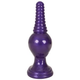 The King Ribbed Tip Anal Plug â€“ Purple
